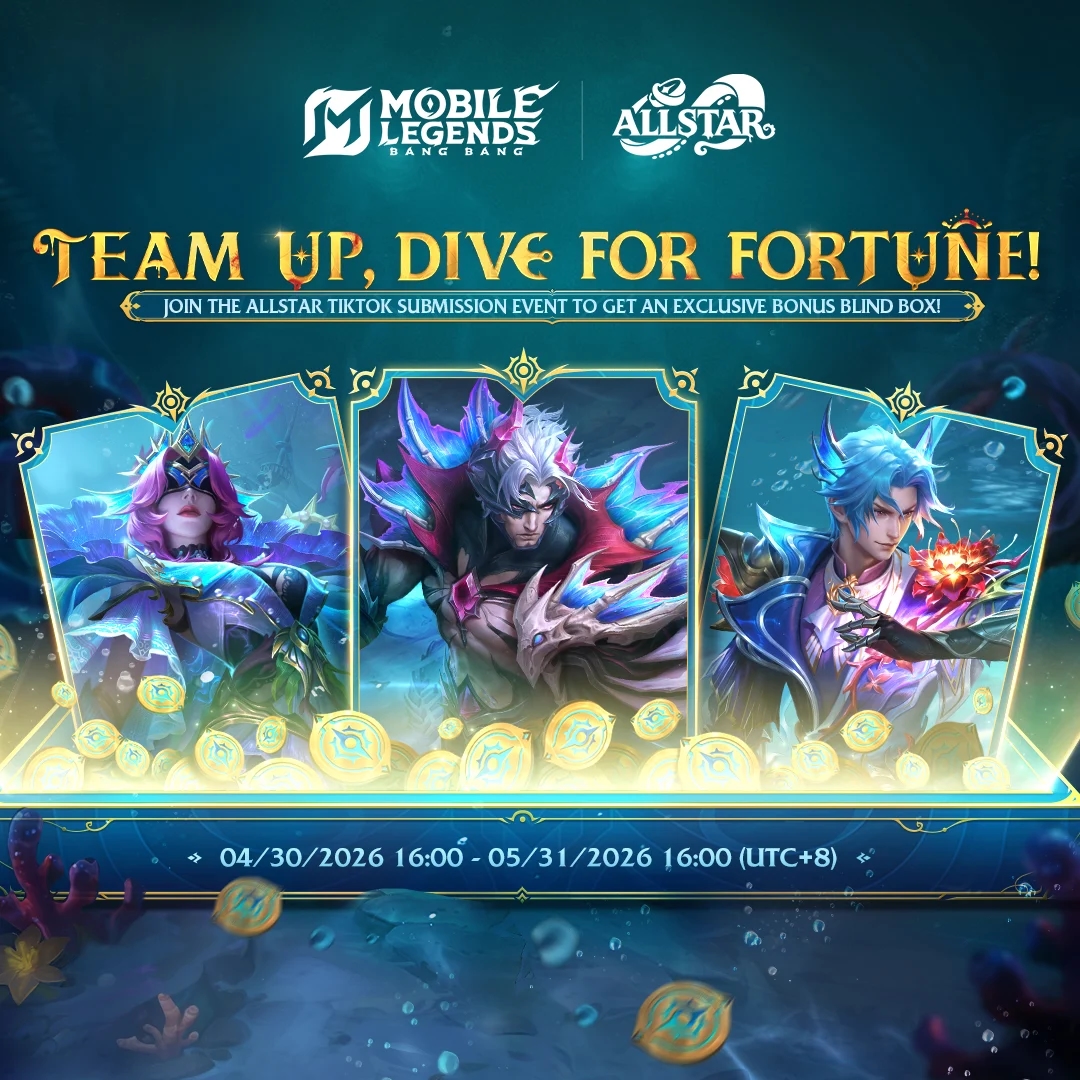 Event ALLSTAR MLBB: Tidal Treasure Hunt Dimulai! Kumpulkan Kartu & Raih Hadiah Eksklusif