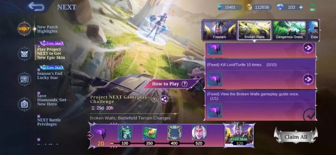 Mobile Legends Project NEXT Gameplay Challenge: Cara Mendapatkan Epic Skin & Avatar Border Gratis!