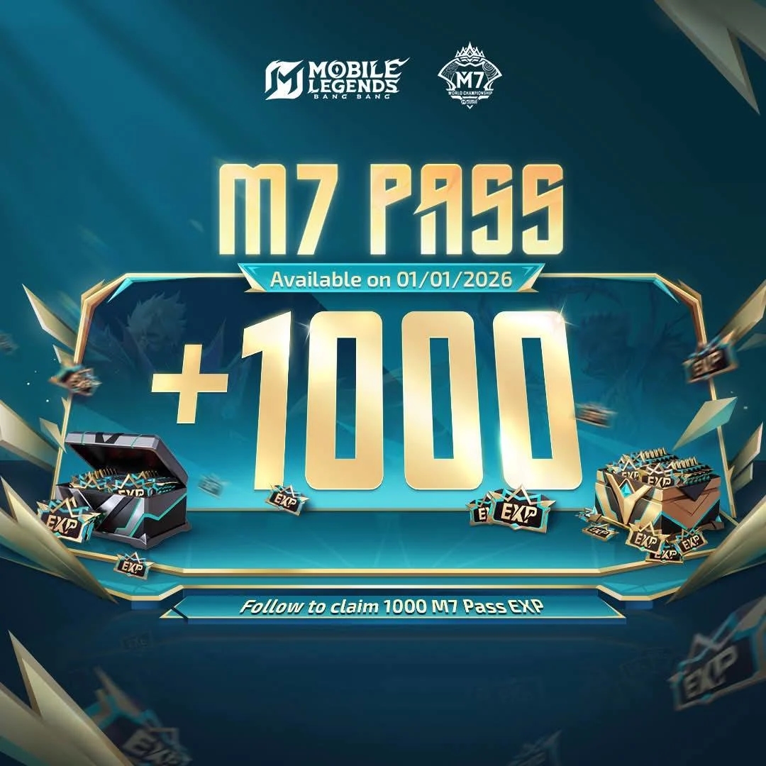 Event MLBB M7 Pass Resmi Hadir! Klaim 1000 EXP Gratis & Hadiah Eksklusif Granger M7
