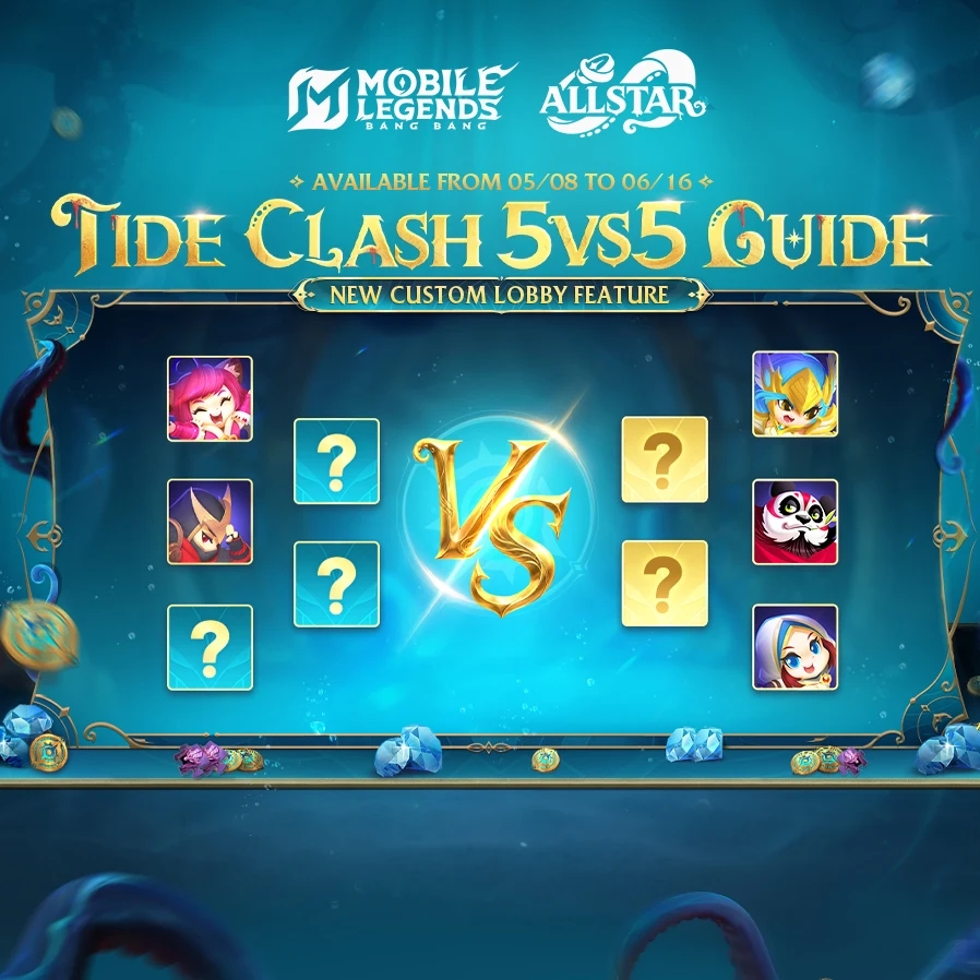 ALLSTAR Tide Clash 5vs5 Resmi Dimulai! Mode Baru MLBB yang Bikin Mabar Makin Seru