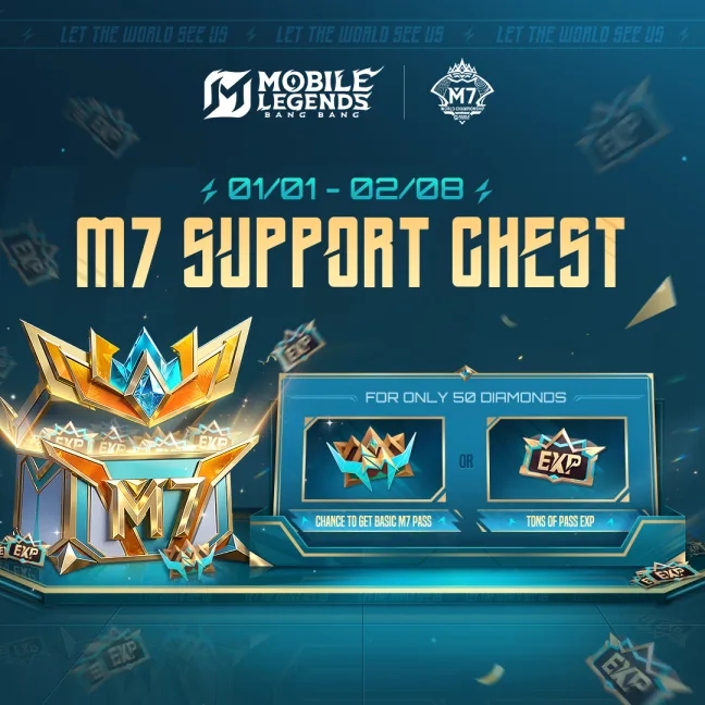 M7 Support Chest Mobile Legends Resmi Hadir: Peluang Dapat M7 Pass & Skin Granger “Thunder Ascendant”!