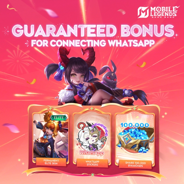 Bind WhatsApp MLBB & Dapatkan Skin Permanen Gratis! Cek Cara dan Hadiahnya di Sini!