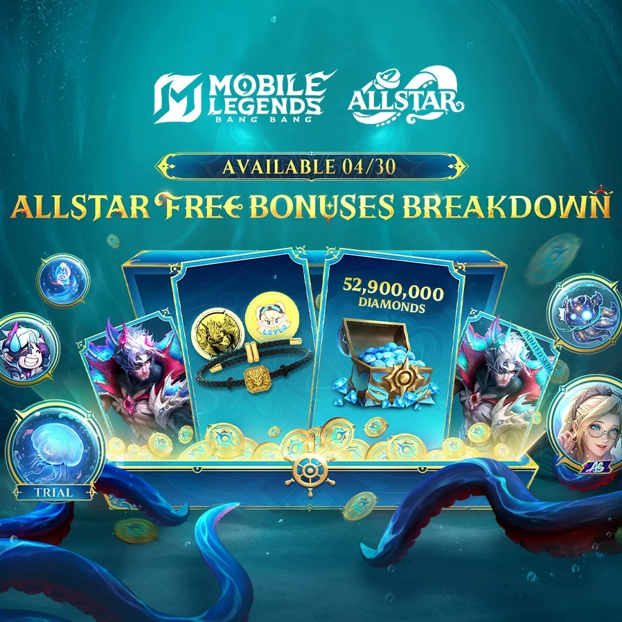 ALLSTAR MLBB 2026 Resmi Dimulai! Skin Yu Zhong Gratis, Diamond, hingga Emas Menanti