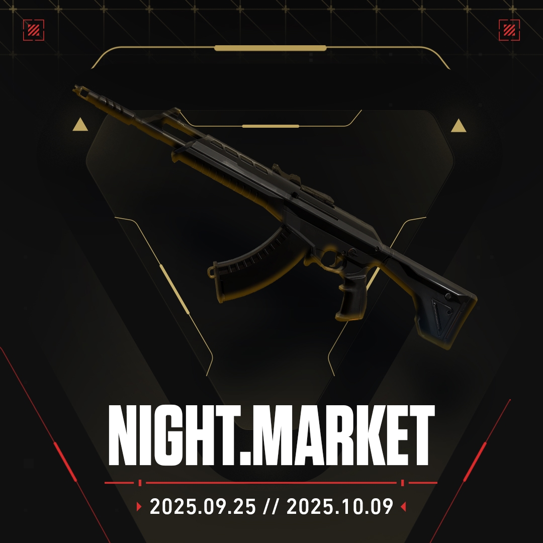 Night Market Valorant 25 Sept – 9 Okt 2025 hadir dengan diskon skin premium