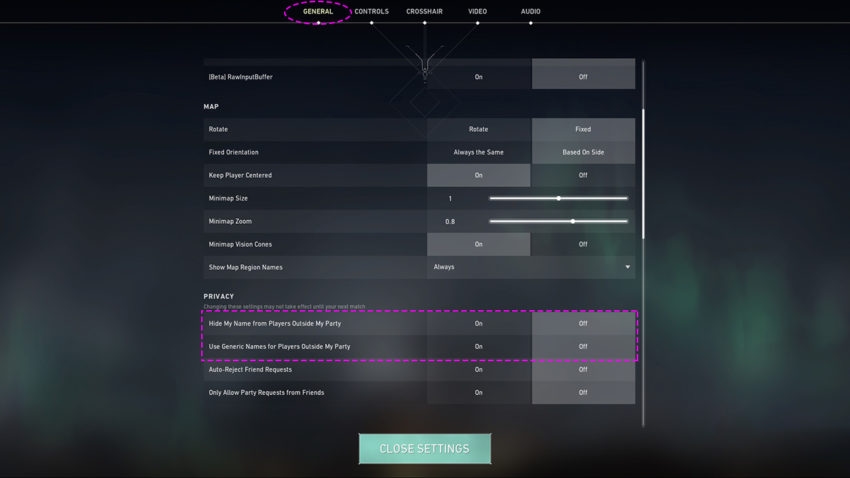 Valorant Privacy Settings: Cara Menyembunyikan Nama dari Pemain Lain