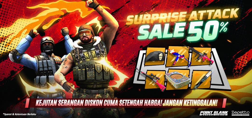 🎯 Point Blank Surprise Sale: Skin Sultan Cuma 50%! Top Up di MatchaShop Sekarang!