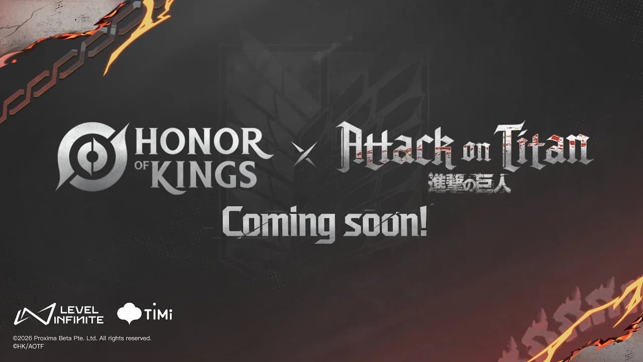 Honor of Kings x Attack on Titan Resmi Diumumkan! Kolaborasi Epik Siap Mengguncang Dunia MOBA