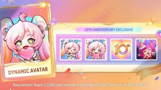 MLBB 10th Anniversary Hadirkan Dynamic Avatar Pertama! Bisa Didapat Gratis Mulai 4 September
