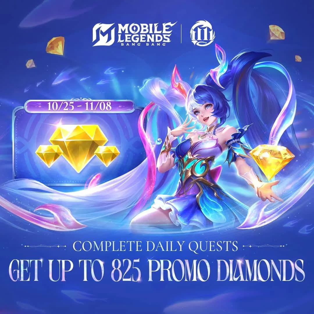 Promo Diamonds Mobile Legends Kembali Oktober 2025! Dapatkan Ribuan Diamond Gratis dan Siap-Siap Mega Sale Akhir Bulan!