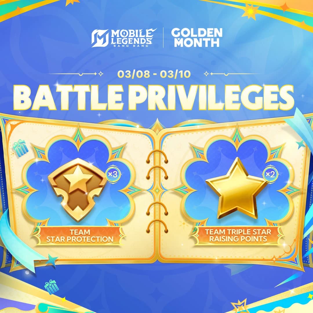 Event Golden Month MLBB: Battle Privileges Wave 1 Bantu Rank Naik Lebih Cepat!