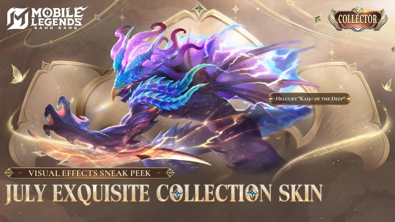 Bocoran Event MLBB Juli 2026! Collector Helcurt "Kaiju of the Deep" Resmi Hadir, Diskon Draw 50% dan Banyak Skin Collector Comeback