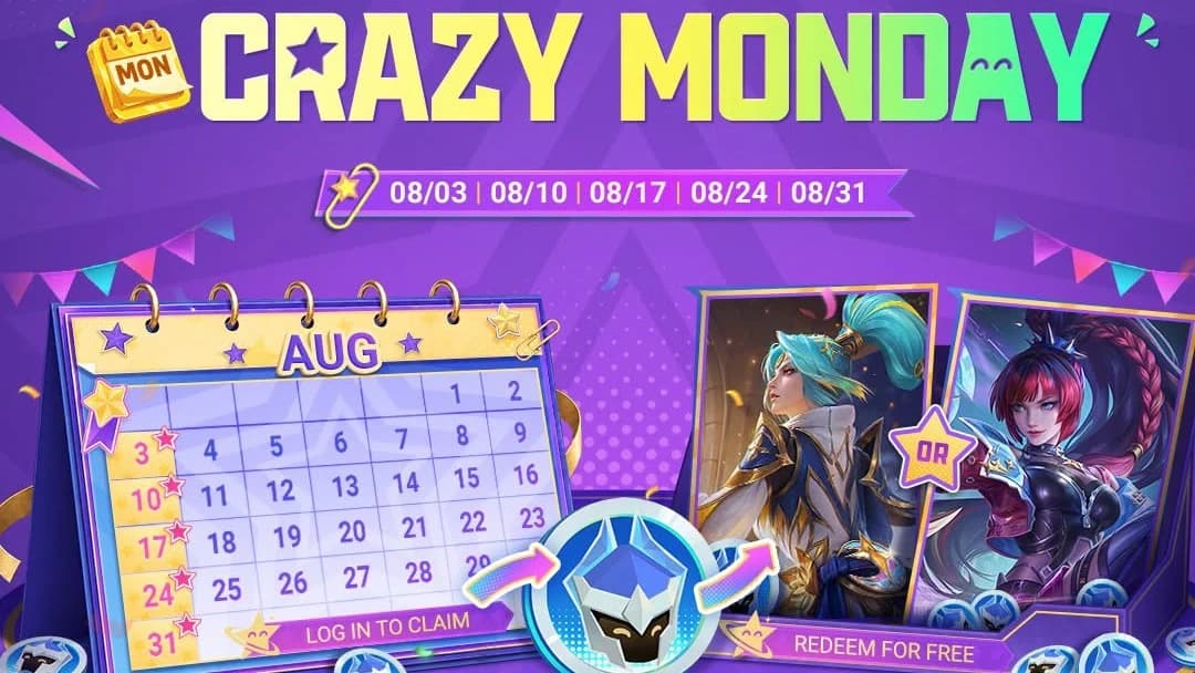 Event Crazy Monday MLBB Kembali! Login Setiap Senin untuk Dapat Skin Special Gratis Lebih Cepat