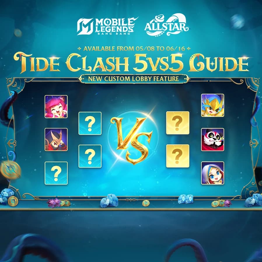 ALLSTAR Tide Clash 5vs5 Resmi Dimulai! Mode Baru MLBB yang Bikin Mabar Makin Seru