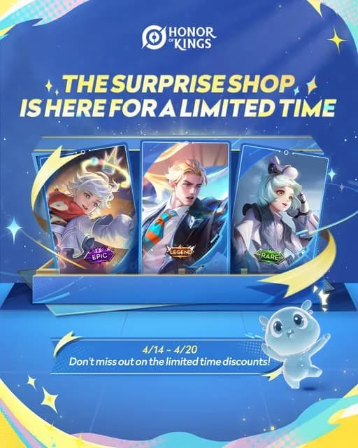 Surprise Shop Honor of Kings Resmi Dibuka! Diskon Hingga 88%, Wajib Serbu Sekarang!