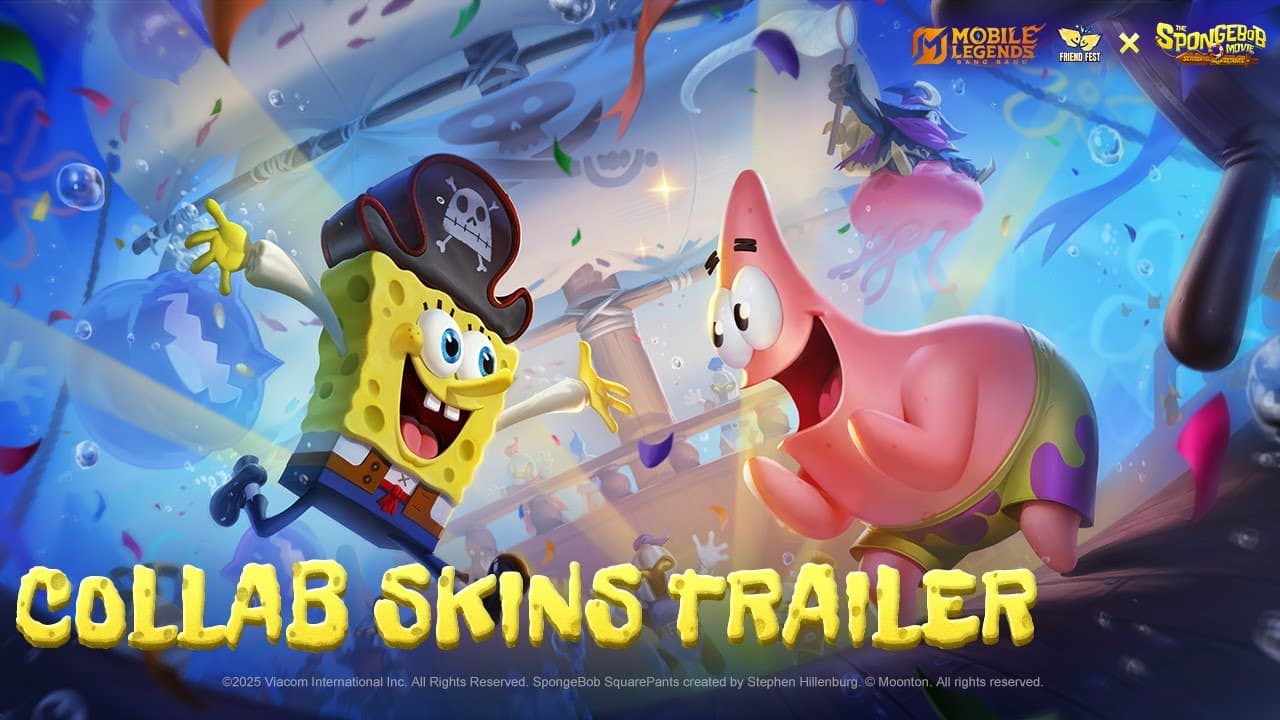 MLBB x SpongeBob SquarePants: Kolaborasi Resmi Hadir 19 Desember! Siap Berpetualang di Bikini Bottom Versi Land of Dawn?