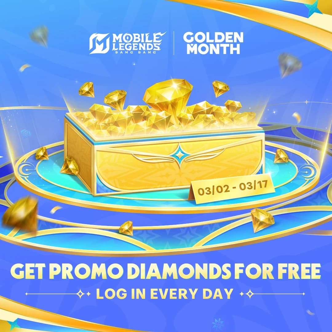 Event Promo Diamond MLBB Maret Hadir! Login Sekarang & Siap-Siap Borong di Mega Sale