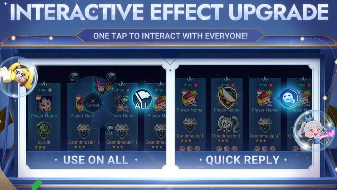 Interactive Effects MLBB Dapat Update Baru: Ada Fitur Use on All dan Quick Reply