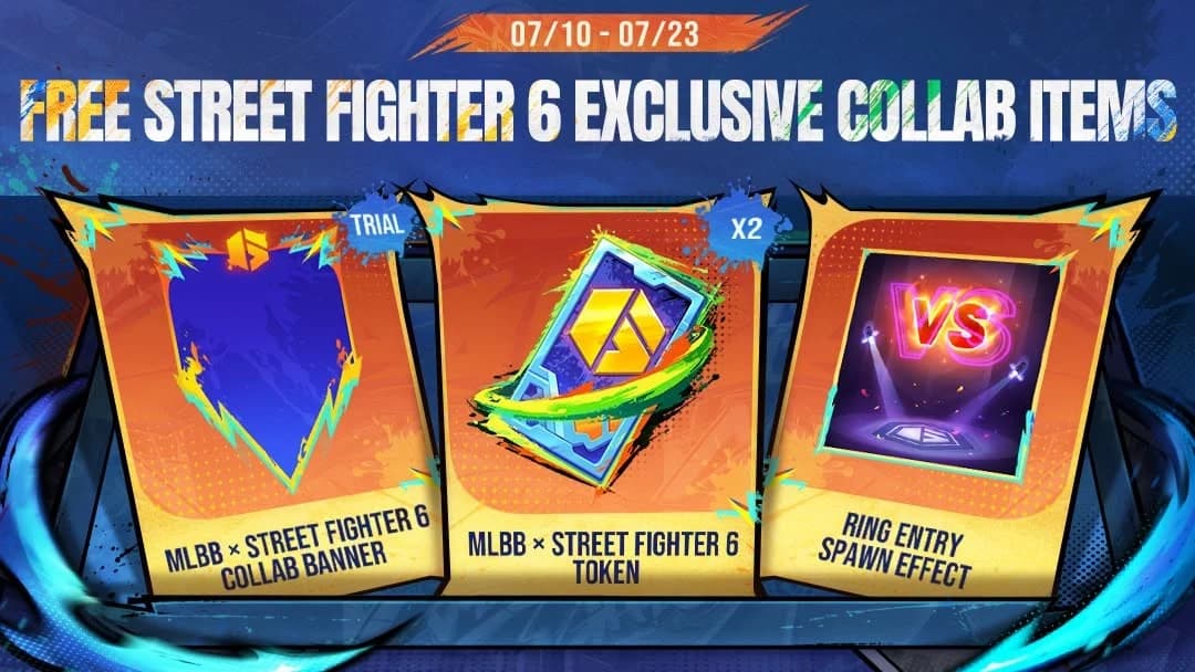 MLBB x Street Fighter 6 Resmi Dimulai! Dapatkan Token Gratis dan Hadiah Eksklusif Mulai 10 Juli