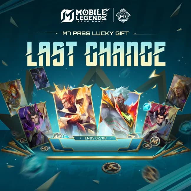 Final Call M7 Lucky Gift Mobile Legends! Kesempatan Terakhir Dapat Painted Skin Eksklusif