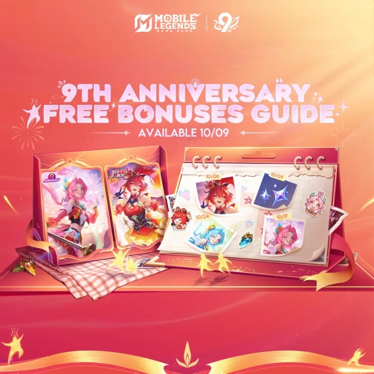 Perayaan 9th Anniversary Mobile Legends: Dapatkan Skin Gratis Fanny P.ACE & Hadiah Eksklusif Lainnya!