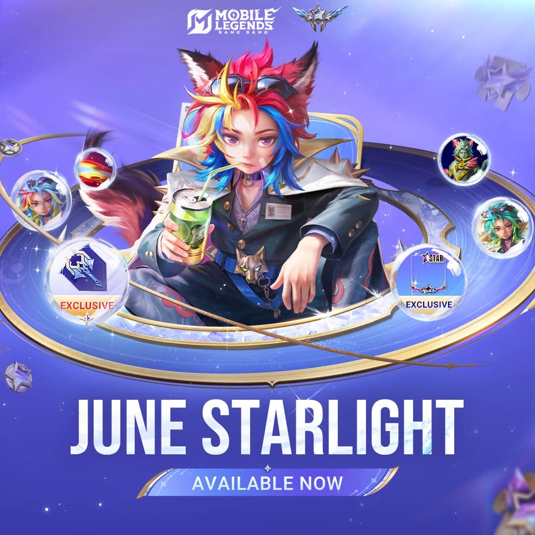 StarLight Juni 2026 Resmi Hadir! Dapatkan Skin Eksklusif Harith “Rebel Emberfang” dan Segudang Bonus Menarik di Mobile Legends