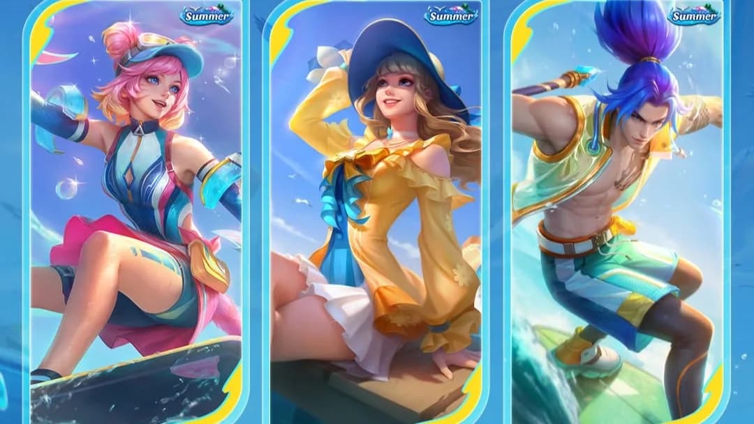 MLBB Summer Skins Kembali! Guinevere, Zilong, dan Wanwan Siap Bikin Land of Dawn Makin Estetik