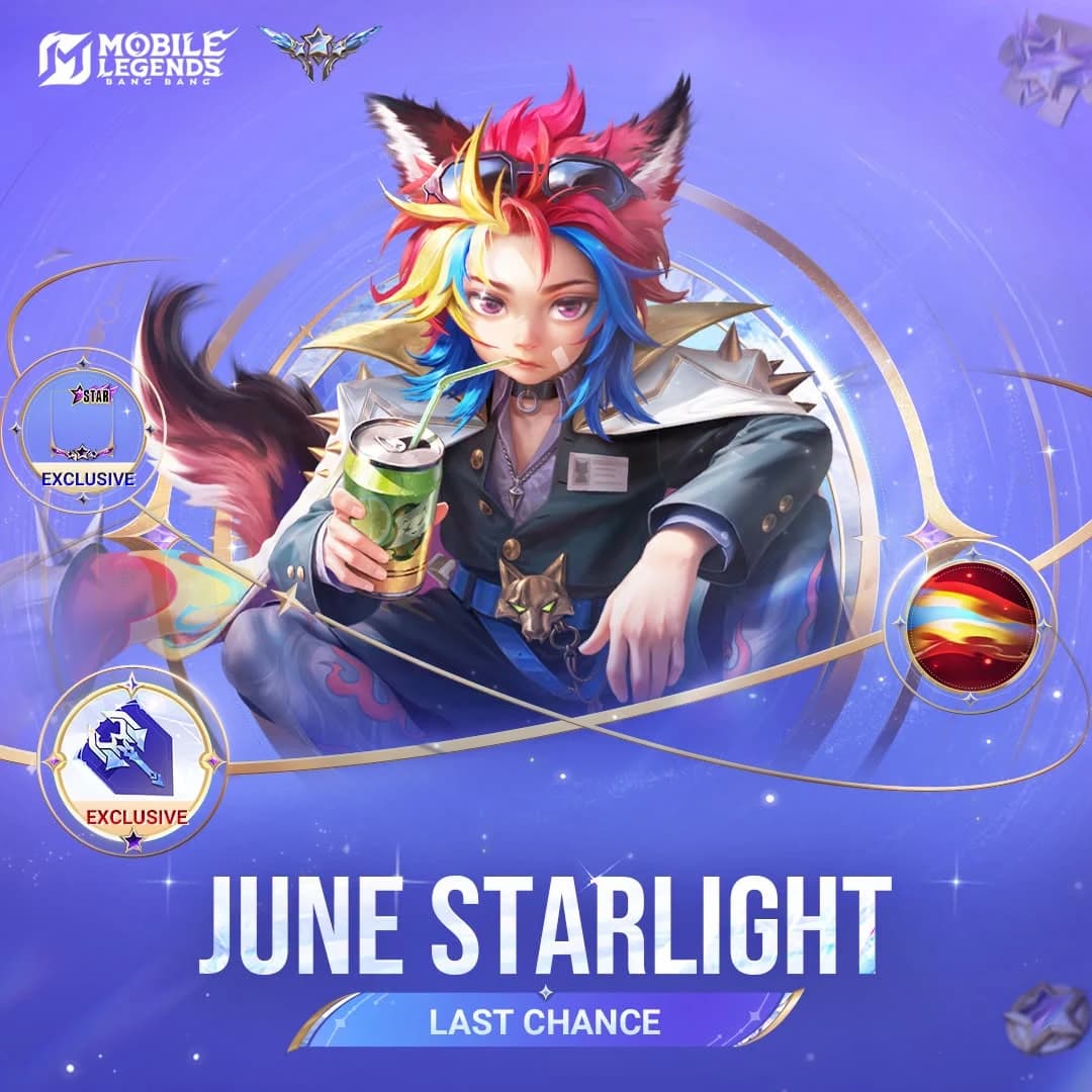 StarLight MLBB Juni Segera Berakhir! Kesempatan Terakhir Dapatkan Skin Eksklusif Harith Rebel Emberfang