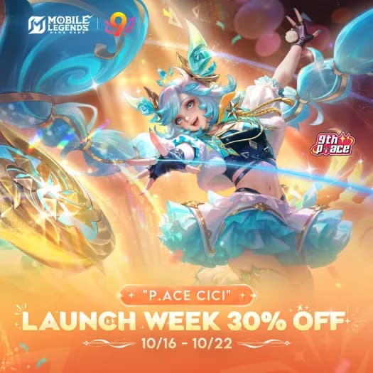 Rayakan Ulang Tahun ke-9 Mobile Legends! Skin P.ACE Cici Resmi Hadir dengan Diskon 30%! 🎉✨