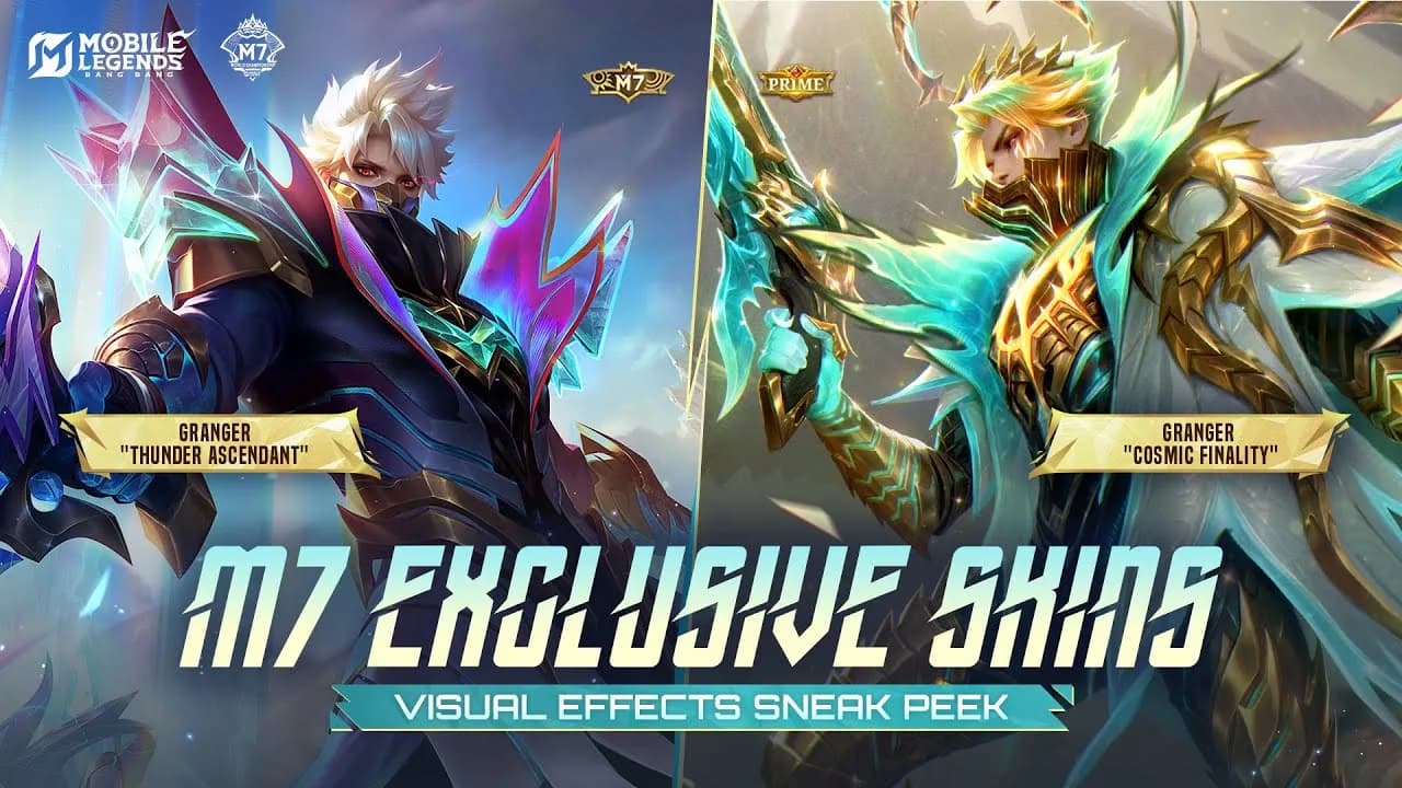 Skin Eksklusif M7 Granger Resmi Hadir! Thunder Ascendant & Cosmic Finality Siap Menggebrak Mobile Legends