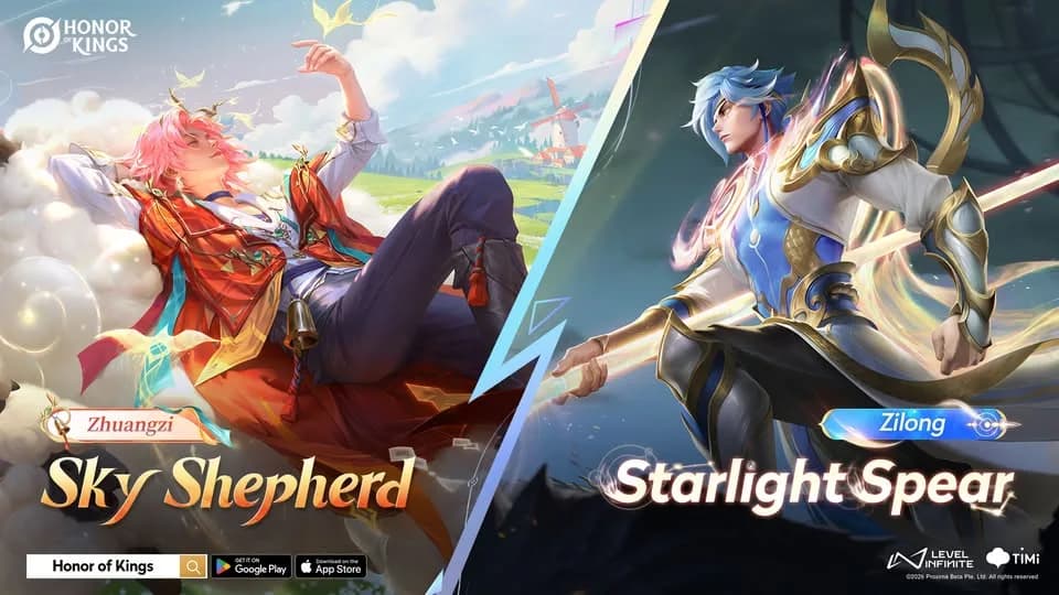 Event Honor of Kings: Skin Legendary Zhuangzi & Zilong Bisa Didapat Mulai 10 Token!