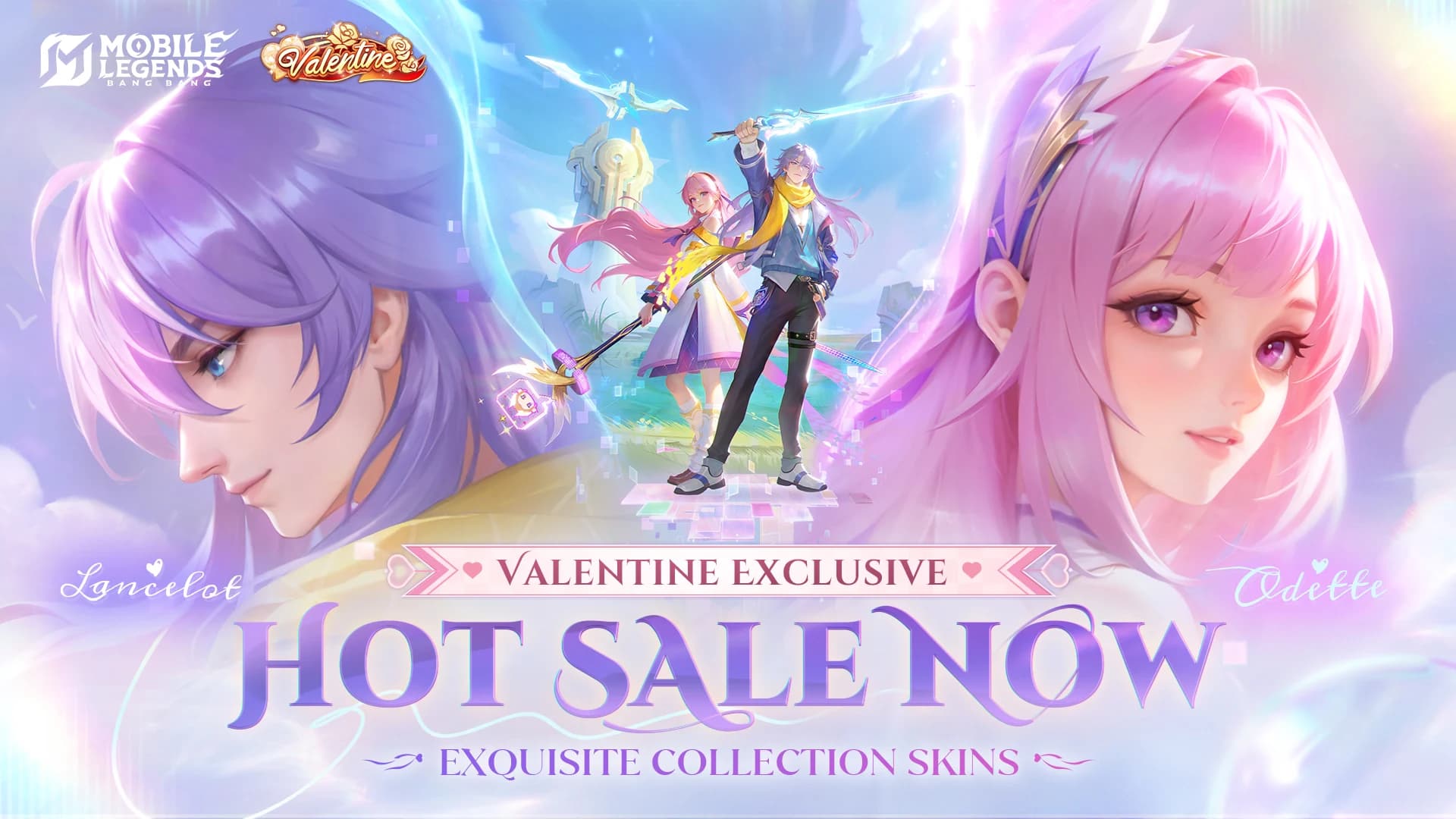 Skin Valentine MLBB 2026 Resmi Rilis! Odette & Lancelot “Devotion” Hadir di Exquisite Collection dengan Diskon Draw Spesial