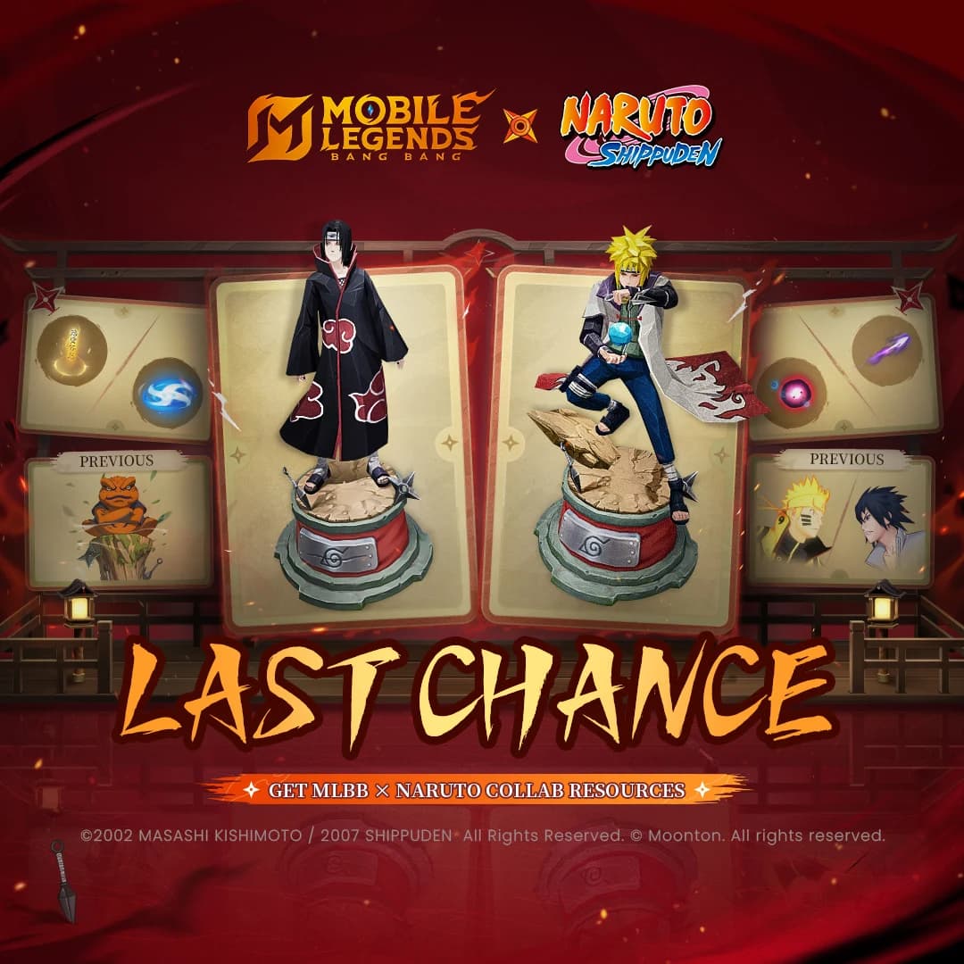 Last Chance! Event MLBB x NARUTO Resource Draw Segera Berakhir, Buruan Koleksi Item Eksklusifnya