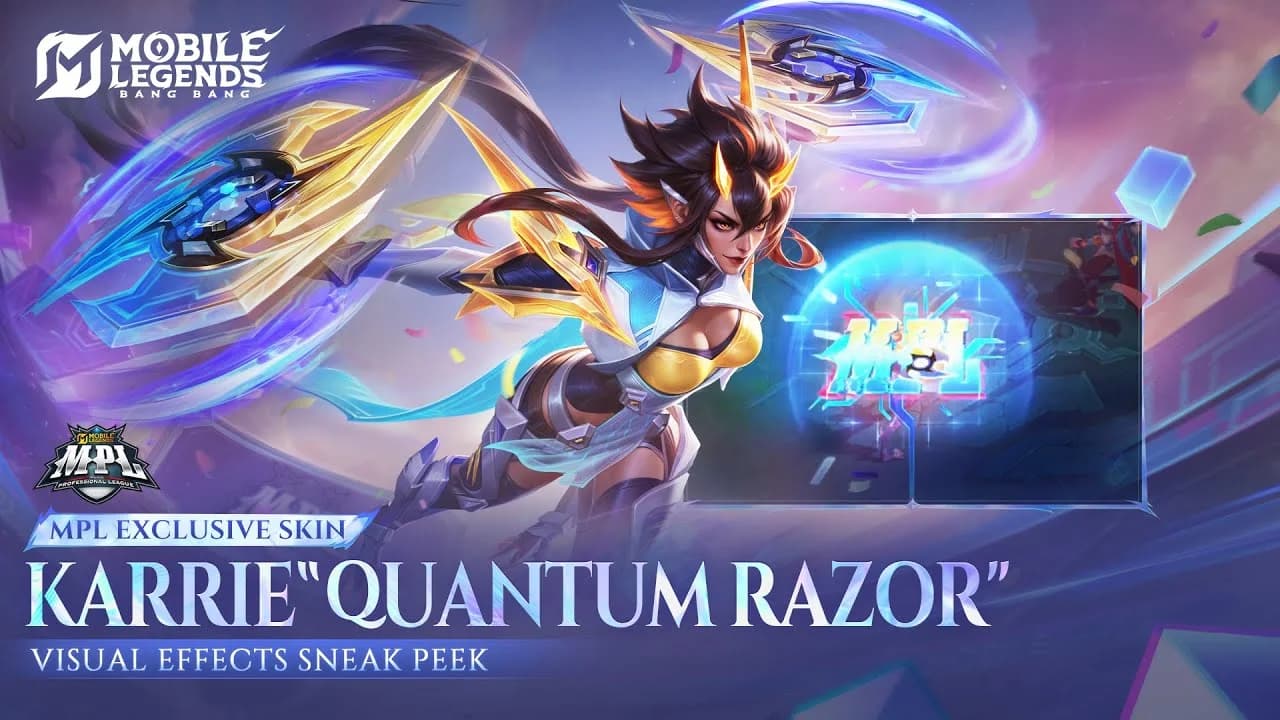 Skin MPL Karrie “Quantum Razor” Segera Hadir! Tampilan Futuristik & Efek Skill Super Keren