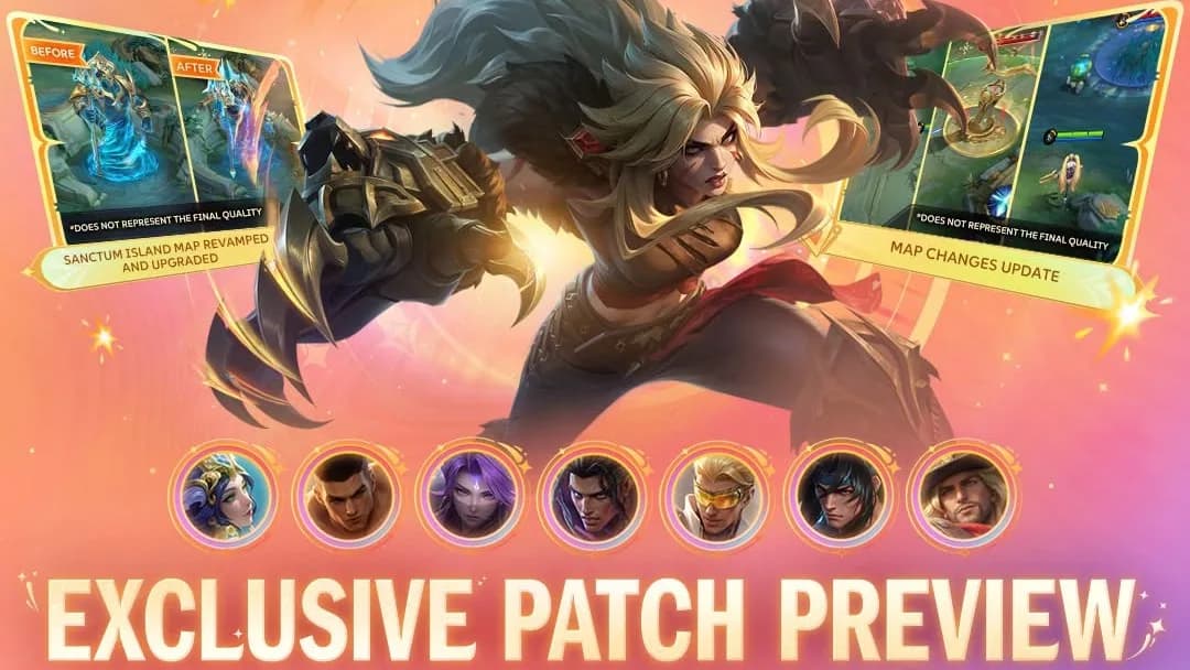 MLBB Season 42 Segera Hadir! 8 Hero Dirombak, Map Sanctum Island Jadi Lebih Fresh
