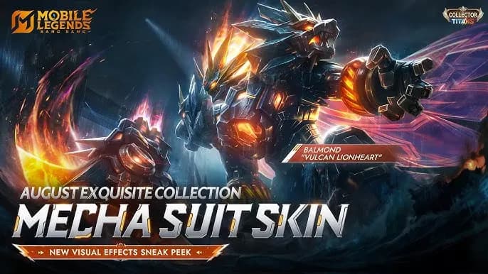 Skin Collector Balmond "Vulcan Lionheart" MLBB Resmi Diperkenalkan! Skin Transformable dengan Efek Mecha Super Keren
