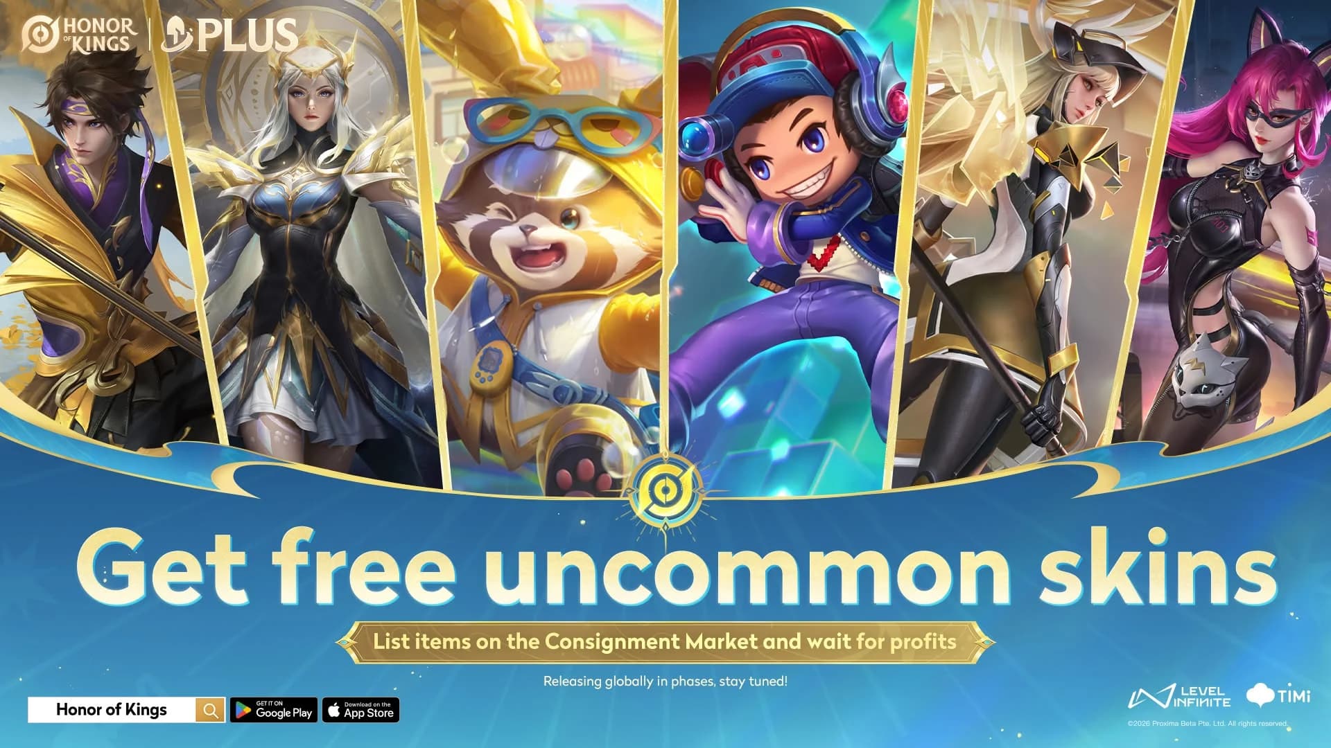 Honor of Kings Bagi-Bagi Skin Gratis Lagi! Dapatkan Skin Luna, Athena, hingga Menki dan Jual untuk Untung Besar