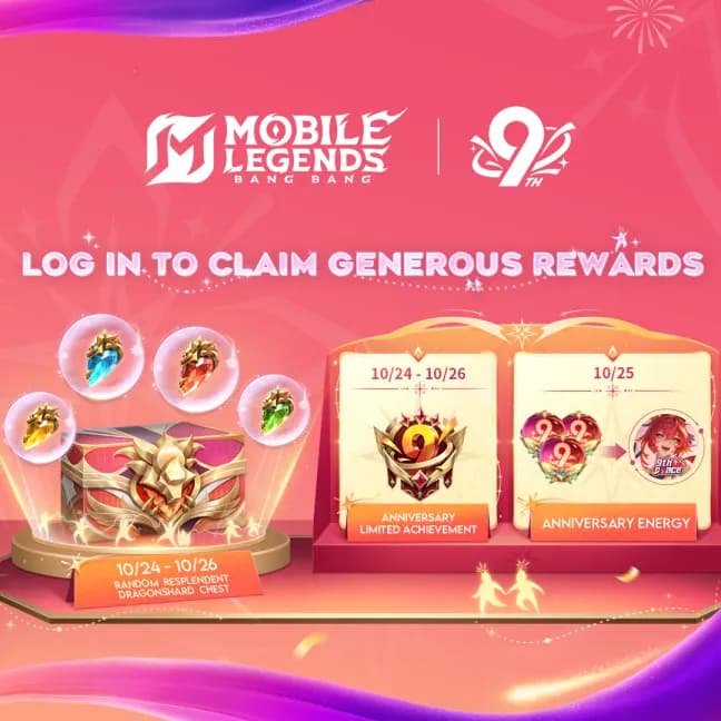 Perayaan 9th Anniversary Mobile Legends: “Celebration Night” – Rayakan Malam Penuh Hadiah dan Keseruan!