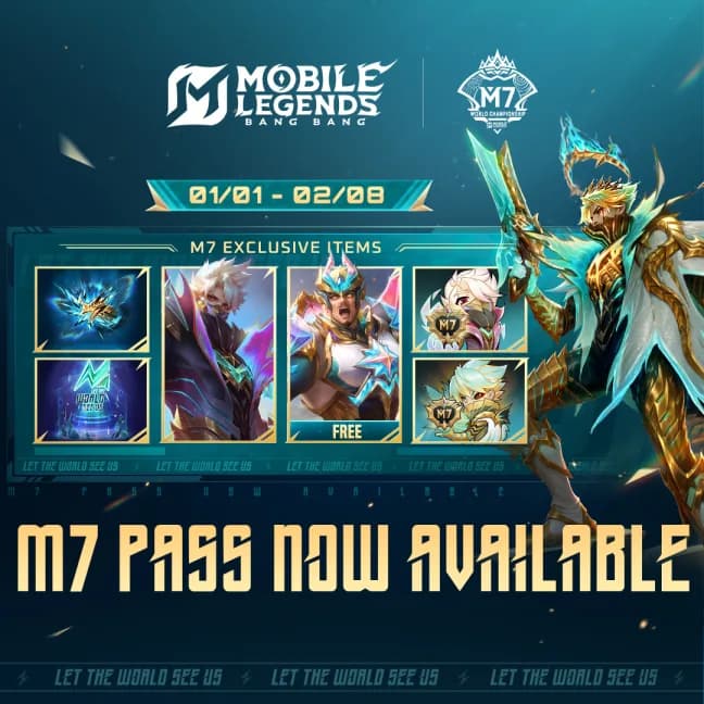 M7 Pass Mobile Legends Resmi Dibuka! Skin Eksklusif Granger & Hadiah Gratis Menanti
