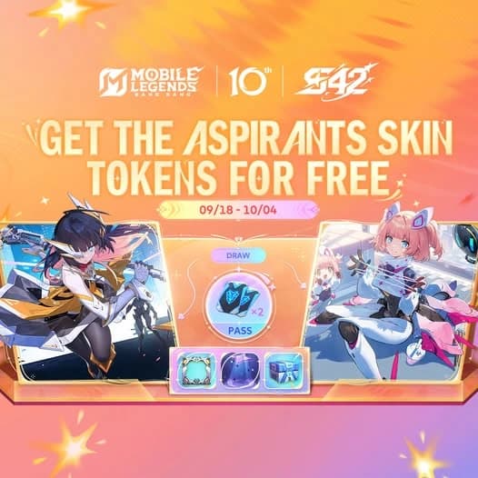 Event Aspirants MLBB September 2026: Cara Mendapatkan 2 Skin Pass Gratis Ruby dan Angela