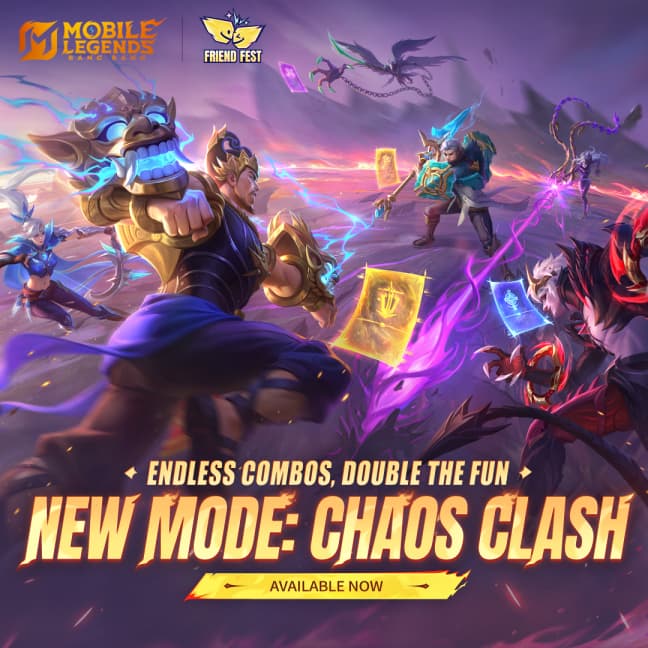 Chaos Clash Resmi Hadir di MLBB! Mode Arcade 3v3 Tanpa Batas Combo & Zona Menyusut