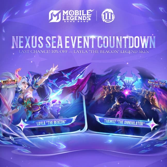 Event Double 11 “Nexus Sea” Segera Berakhir — Buruan Dapatkan Skin Eksklusif MLBB!