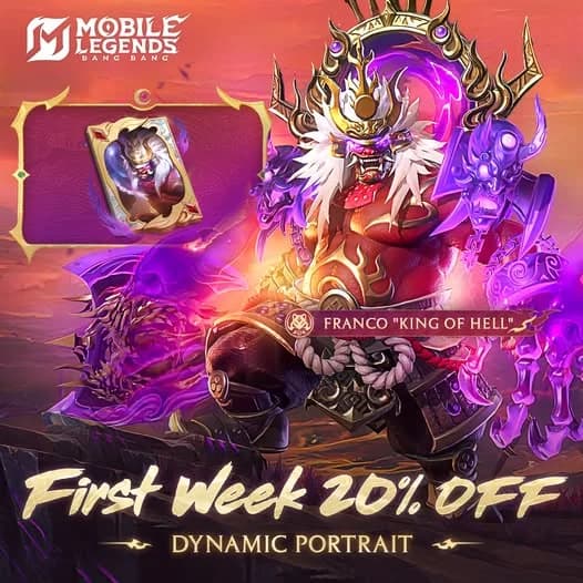 Franco “King of Hell” Dynamic Portrait Resmi Hadir! Diskon 20% Minggu Pertama