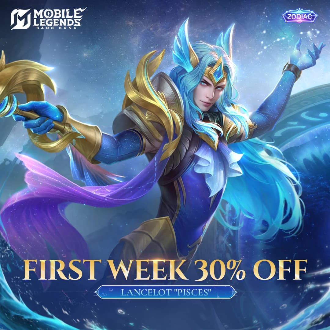 Skin Lancelot “Pisces” Resmi Comeback! Diskon 30% di Minggu Pertama, Buruan Amankan!