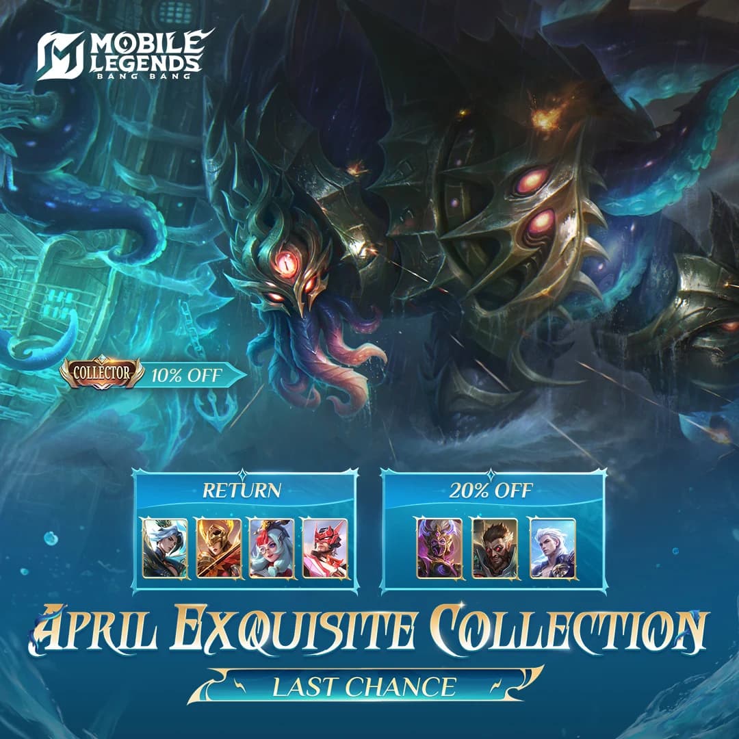 Last Chance! Event Exquisite Collection April MLBB Segera Berakhir, Diskon Skin Collector Grock Hampir Habis
