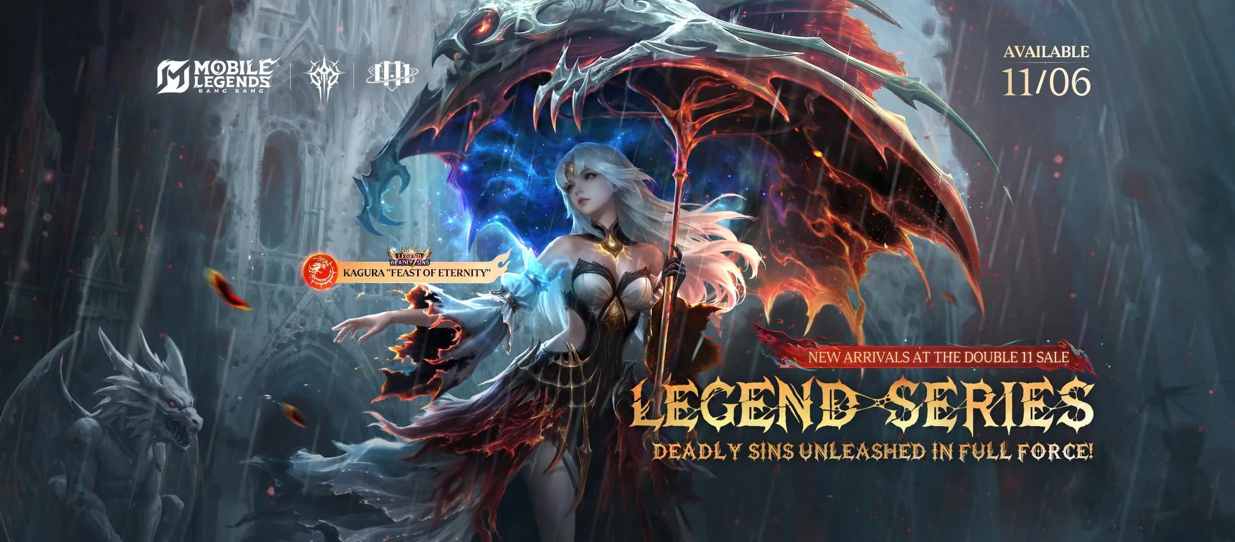 MLBB Hadirkan Skin Legend Kagura Feast of Eternity, Rilis 6 November di Double 11 Sale!