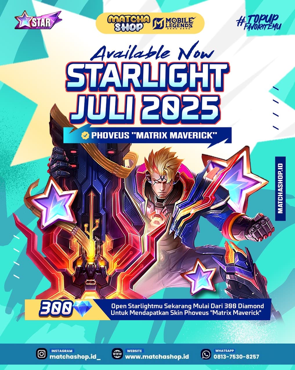 Starlight Juli 2025 Mobile Legends Resmi Hadir! Skin Baru Phoveus dan Banyak Fitur Eksklusif Menanti