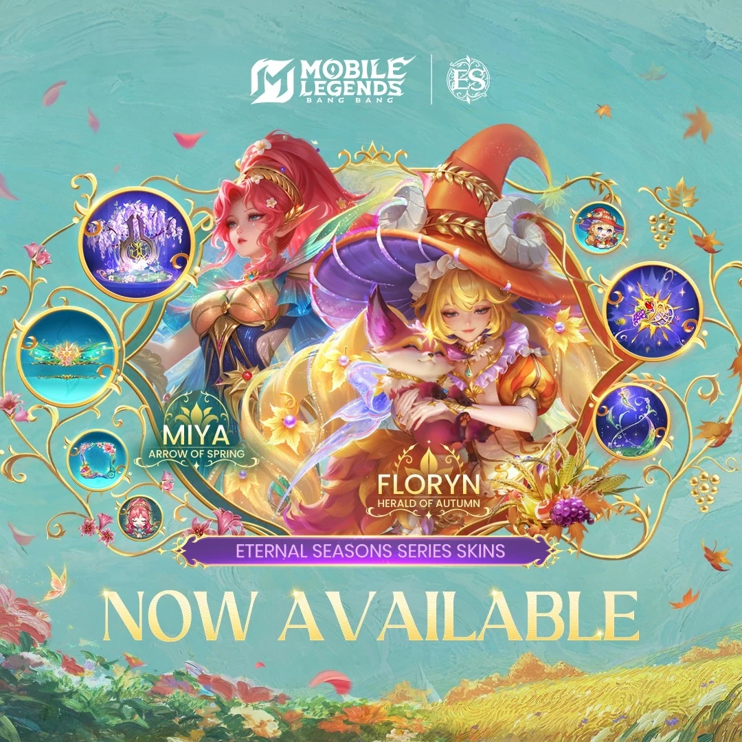 Eternal Seasons MLBB Resmi Rilis! Dapatkan Miya “Arrow of Spring” & Floryn “Herald of Autumn” dengan Diskon Spesial