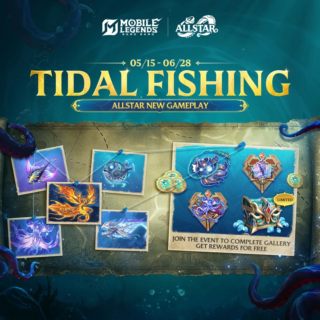 Event MLBB ALLSTAR Tidal Fishing Resmi Hadir! Kumpulkan Ikan Legendaris dan Raih Hadiah Eksklusif Sekarang