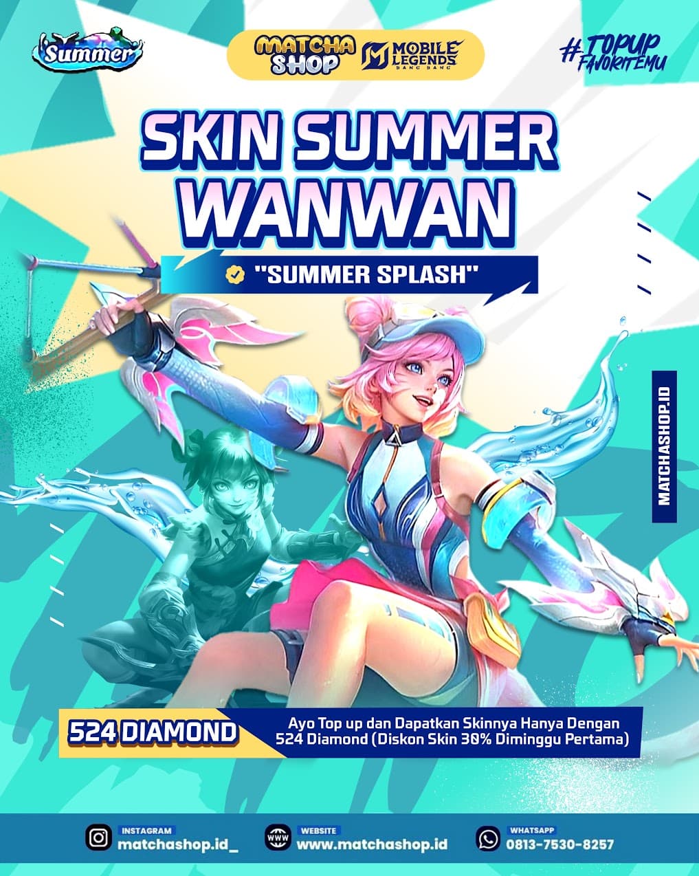Wanwan Hadir dengan Skin Summer Splash! Diskon 30% di Minggu Pertama